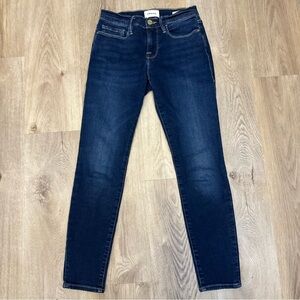 Frame Denim Le Skinny de Jeanne Crop Blue Jeans